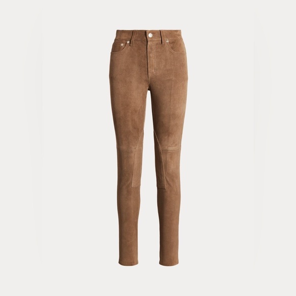 NWT $695 Ralph Lauren suede Jodhpur pants Size 8
